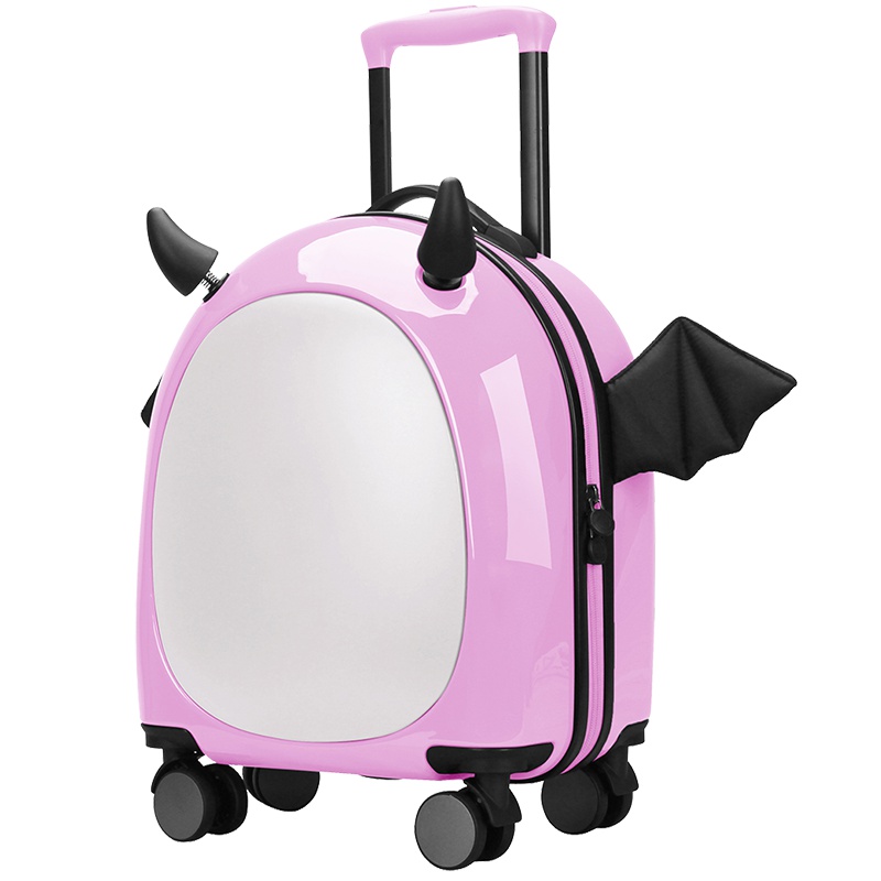 维多利亚旅行者(VICTORIATOURIST)16英寸小恶魔创意搞怪儿童行李箱女便携旅行箱万向轮9390(粉色)