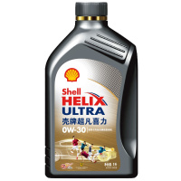 壳牌(Shell)超凡喜力全合成机油 灰壳 Helix Ultra 0W-30 API SN级 1L汽车润滑油