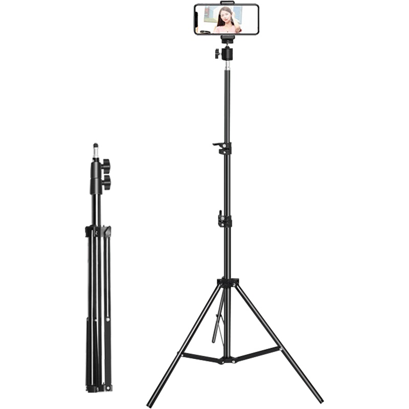 ZNNCO 手机支架落地三脚架直播网课短视频考试用床头桌面便携户外三角架主播拍摄自拍神器苹果华为通用视频会议网红抖音快手