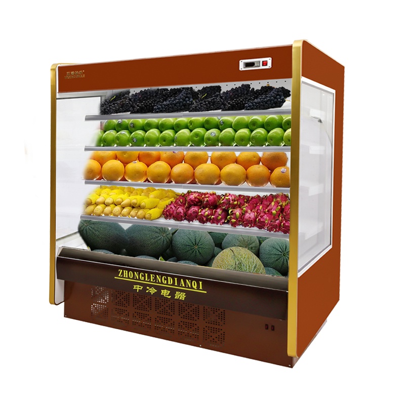 五洲伯乐(WUZHOUBOLE)LFG-1000风幕柜 1米风冷水果蔬菜保鲜展示柜 冷藏柜立式冷柜 饮料点菜柜 机械控温