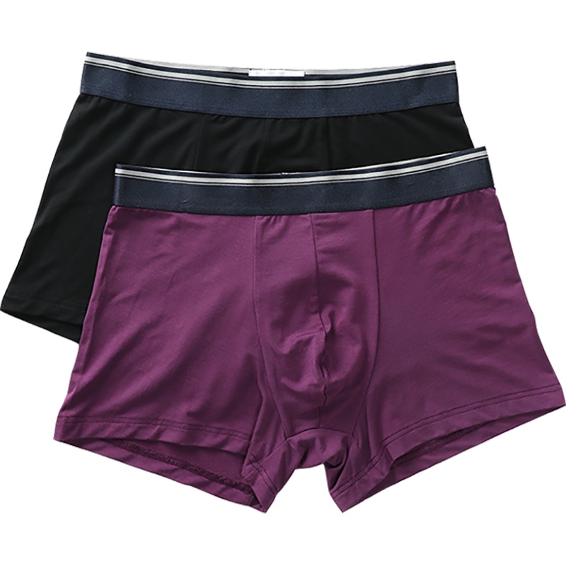 红豆居家(Hodohome) 男士莫代尔平角内裤组合（二条装）