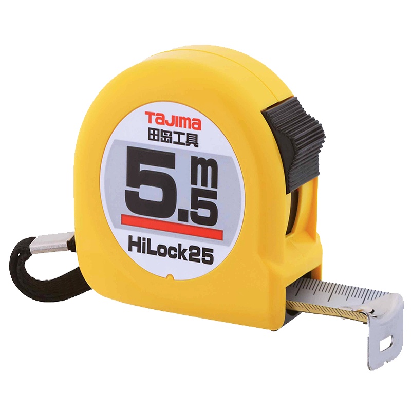 田岛卷尺 高精度 钢卷尺2米3米5米7.5米10米测量尺子米尺耐磨 5.5米[带宽25mm][A款]