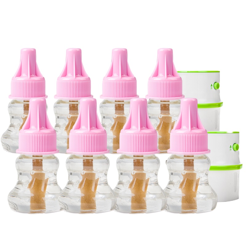 彩虹(RAINBOW)乖乖电蚊香液套装(灭蚊液) 8瓶液 2个电蚊香器(无味240夜) 驱蚊液驱蚊器电热蚊香液