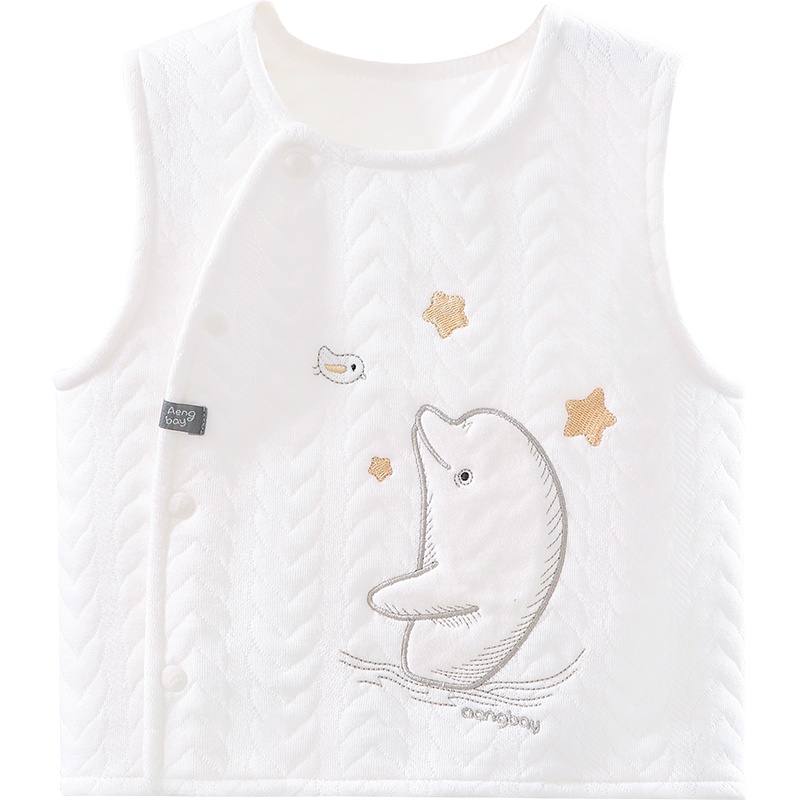 Aengbay 宝宝马甲秋冬装保暖纯棉秋冬外穿坎肩新生婴儿小洋气