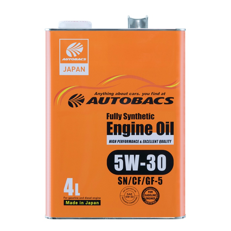 澳德巴克斯(AUTOBACS) 全合成机油 日本原装进口润滑油 SN 全合成5W-30 4升汽车用品