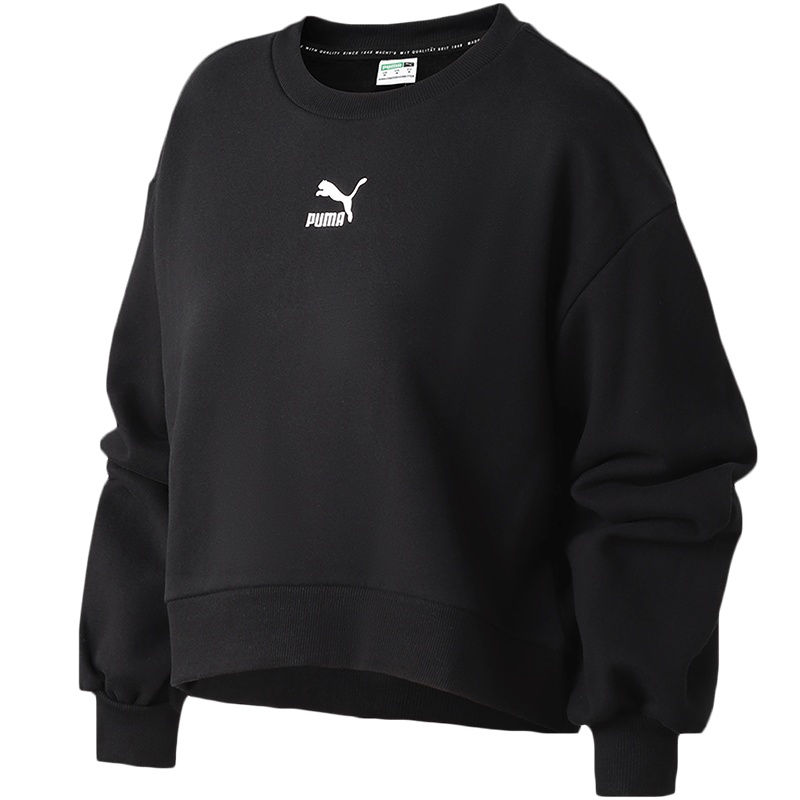 PUMA彪马女装运动服休闲针织圆领卫衣530277