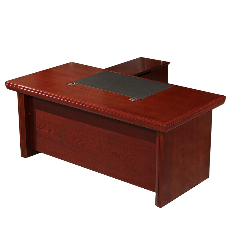 欧宝美办公家具老板桌主管桌办公桌油漆实木贴皮大班台桌经理桌