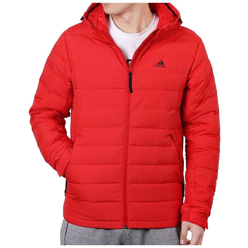 阿迪达斯(adidas)运动羽绒服男装冬款保暖连帽休闲外套DM1960