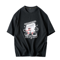 稻草人(Mexican)男士短袖潮流学生ins半袖宽松夏装体桖潮牌衣服男装t恤五分袖上衣