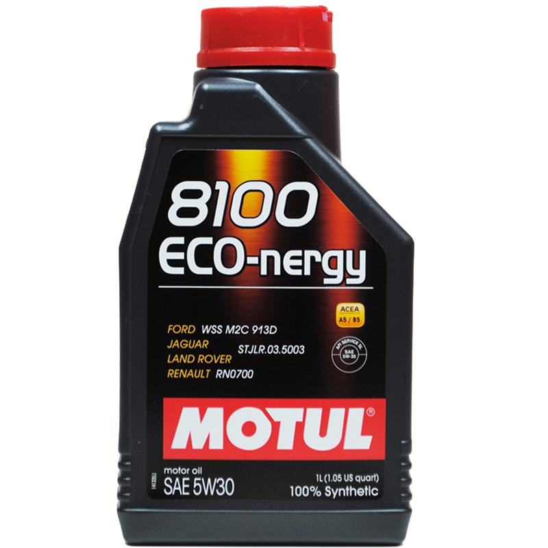 MOTUL摩特 欧洲进口 8100 ECO-NERGY 5W-30 A5/B5 SL级 全合成机油润滑油 1L