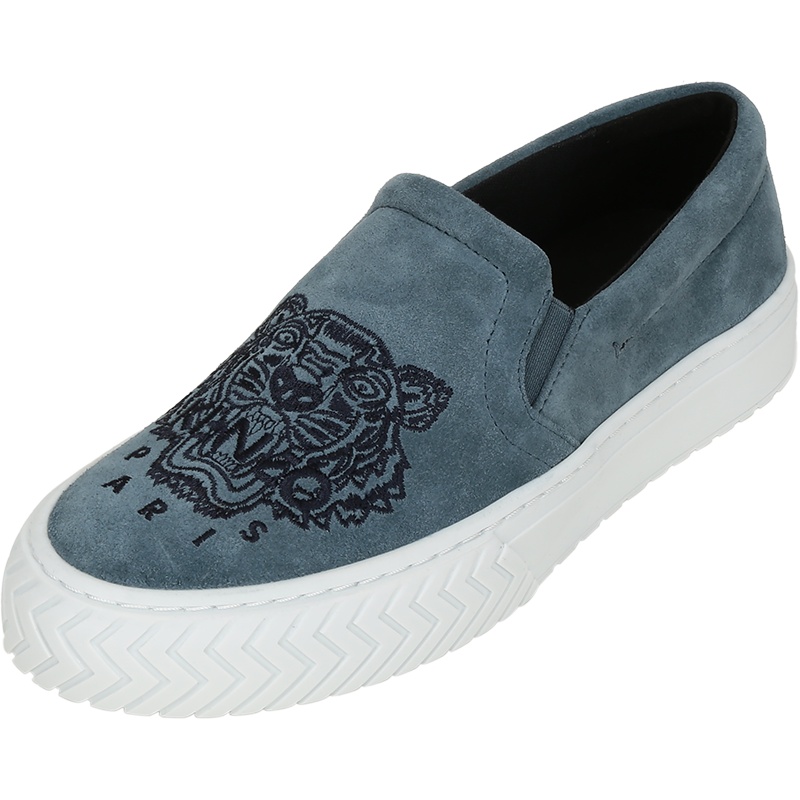 KENZO 高田贤三 女士 绒面革懒人鞋休闲鞋平底鞋 FA6 2SN200 L75