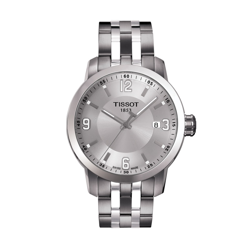 天梭(TISSOT)瑞士手表 骏驰200系列钢带男士石英表T055.410.11.037.00