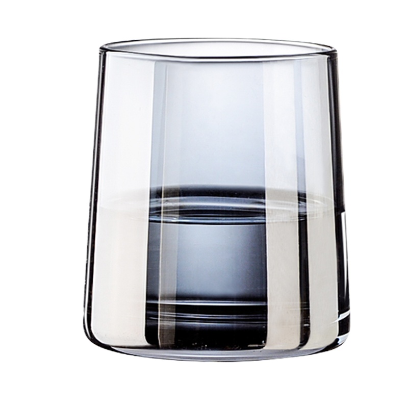 简约家用漱口杯阿斯卡利(ASCARI) 玻璃情侣牙刷杯套装洗漱刷牙杯子酒店创意北欧ins 时尚烟灰色玻璃杯