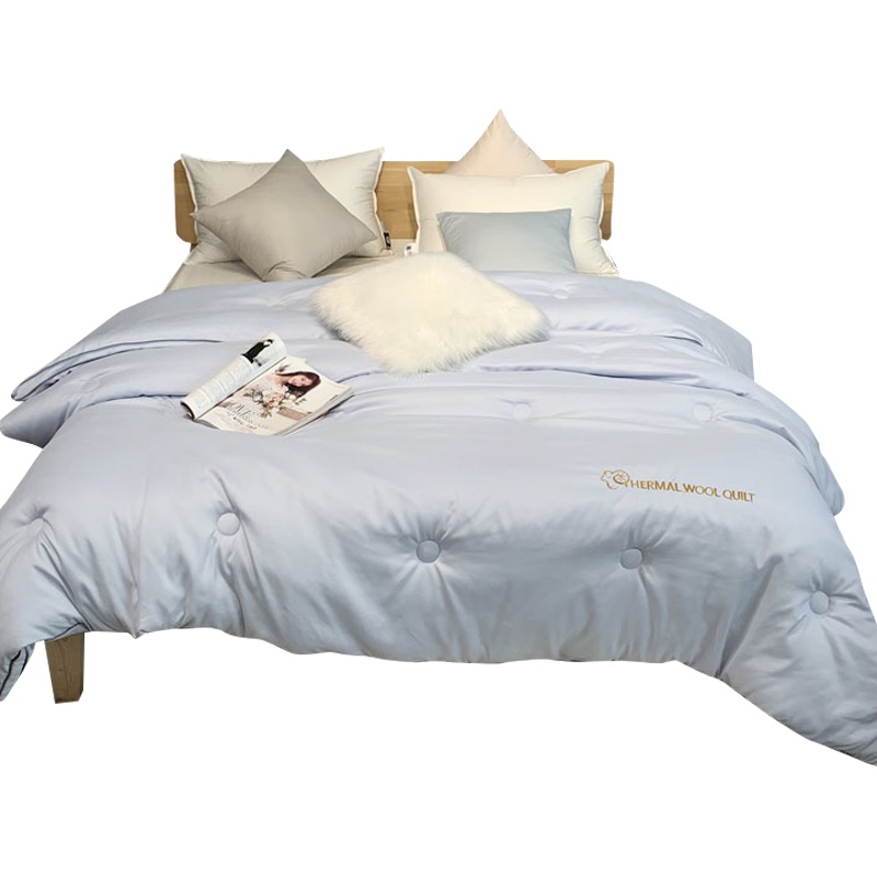 婵思 迷迭兰系列羊毛被 亲肤透气保暖被芯