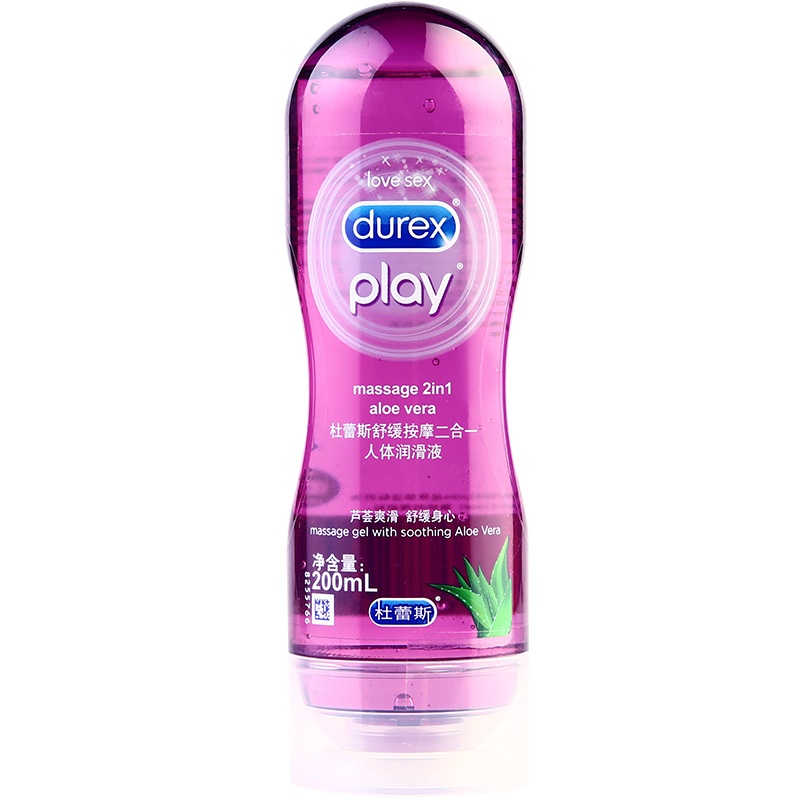 杜蕾斯(Durex) 人体润滑 舒缓按摩二合一200ml 进口花香型情趣啫喱 按摩润滑液 水溶性情侣系列润滑油 成人用品