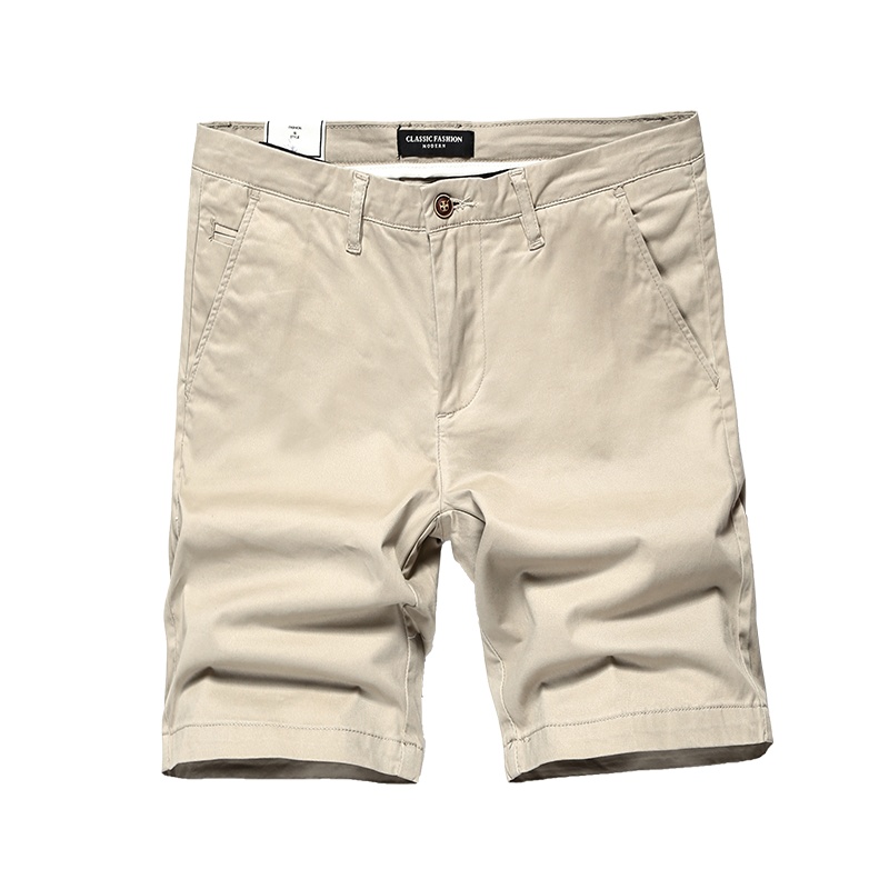 吉普战车2021年夏季新款商务青中年男士休闲裤男士短裤薄款全棉直筒男士中裤男装时尚大码五分裤男裤JIPUZHANCHE