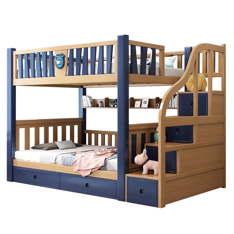 兰秀家居 上下等宽松木儿童床上下床实木高低床子母床双层床儿童家具