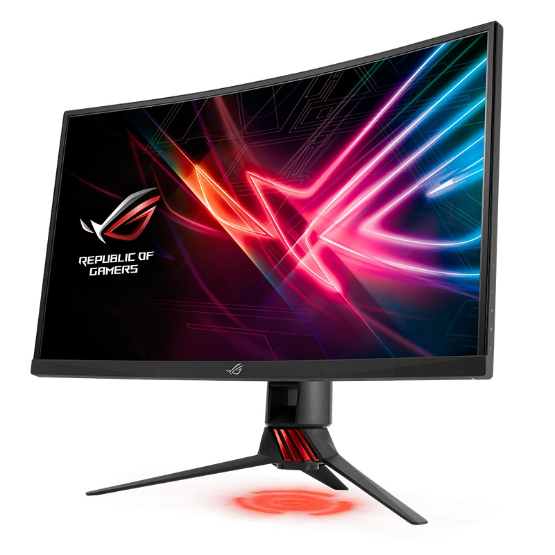 华硕(ASUS)ROG Strix XG27VQ 27英寸144HZ 1800R Free-Sync旋转升降AURA-RGB电竞显示器(HDMI/DP/DVI)