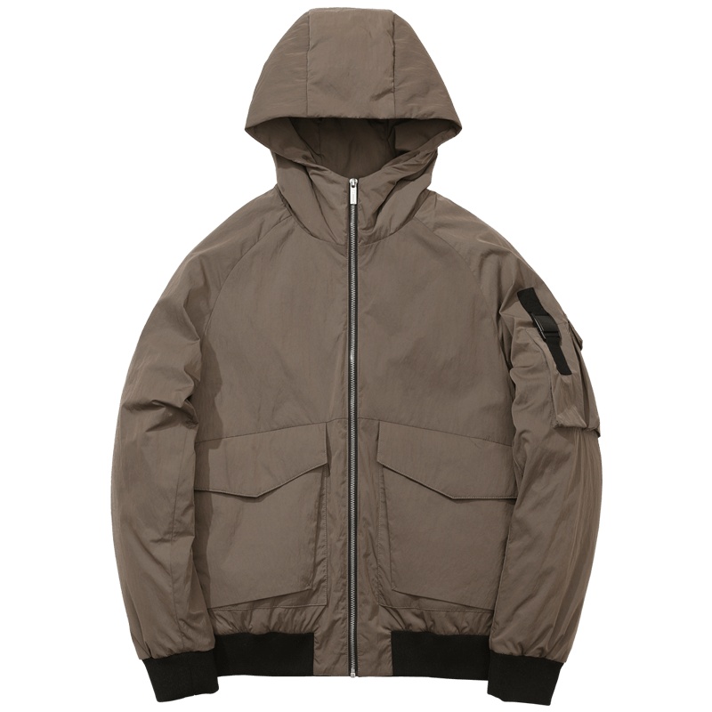 千纸鹤男装2019冬季新款男士羽绒服时尚帅气短款连帽外套男60163