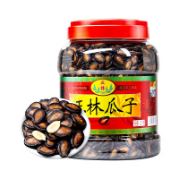 正林 坚果炒货 休闲零食 黑瓜子1200g/桶