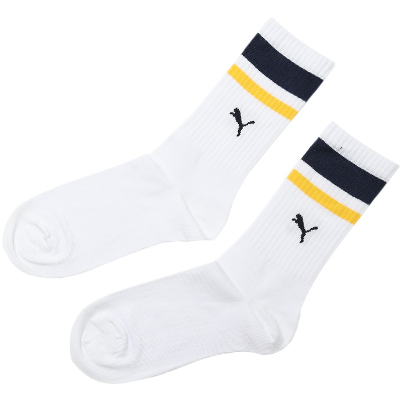 【自营】PUMA彪马男袜女袜运动袜一对装休闲袜子907012