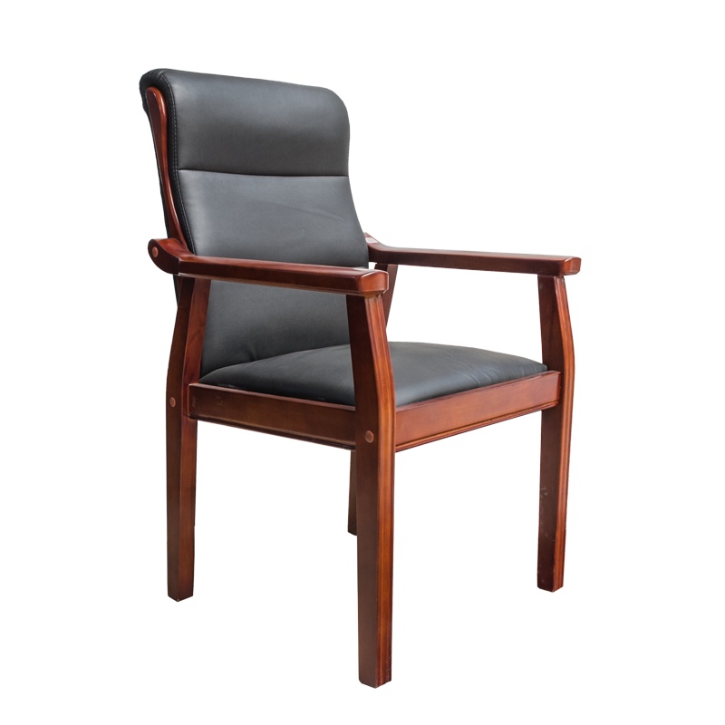 [硕辉]XP-D3187会议椅 木质皮椅 办公椅 电脑椅 办公家具 带扶手 简约舒适