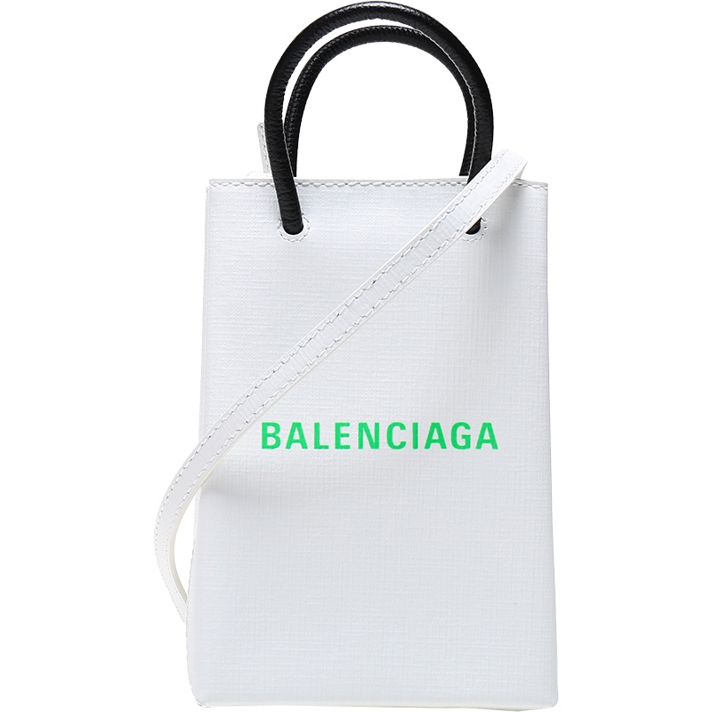 BALENCIAGA 巴黎世家 女士皮革手提单肩斜挎包手机包 593826 0AI5N
