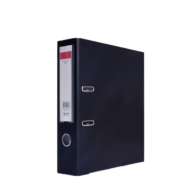 得力(deli)5462 2寸快劳夹6个 A4快劳夹 2孔文件夹 两孔夹 活页打孔档案夹背宽50mm纸板文件夹 办公用品