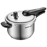苏泊尔(SUPOR)304不锈钢蓝眼高压锅 YW22S1 家用压力锅22cm煲汤饭煲压力煲 送硅胶/小麦汤勺