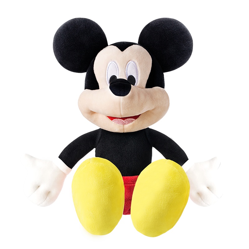 迪士尼Disney 经典卡通米奇毛绒玩偶衣服可换米老鼠公仔玩具布娃娃儿童抱枕靠垫 14寸 男孩女孩玩具