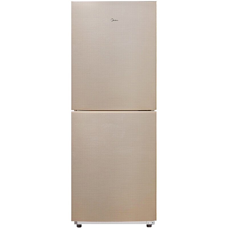 美的冰箱166升两门风冷无霜铂金净味小冰箱家用双门冰箱BCD-166WM爵士棕