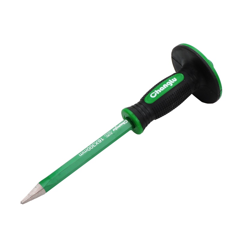 八角带防护柄尖冲凿18X300mm