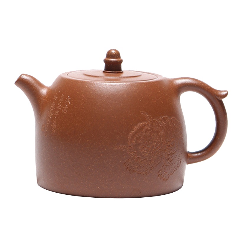 蕙韵 『刻绘·井栏』宜兴紫砂壶原矿段泥 家用简约茶壶功夫茶具 180ml