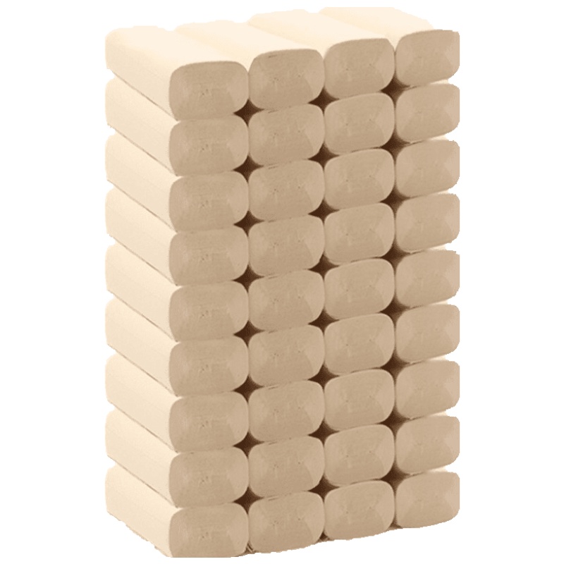 家柏饰(CORATED)竹浆本色卫生纸无芯卷纸家用厕所纸巾学生宿舍手纸批一提实惠装