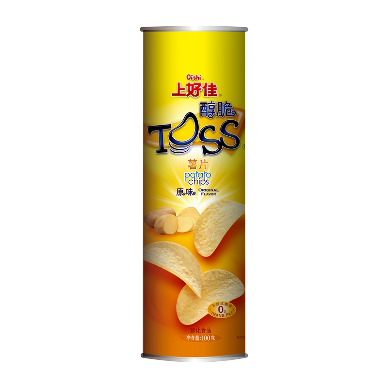 上好佳罐装薯片 原味100g