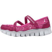 skechers斯凯奇正品童鞋女小大童镂空夏季休闲运动鞋664041L/H PK 664041L/HPK桃红