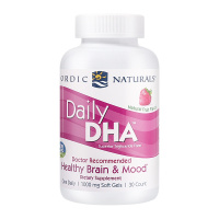 美国原装进口Nordic Naturals挪威小鱼青少年儿童鱼油DHA鱼油胶囊草莓味30粒/瓶装补脑记忆力12岁