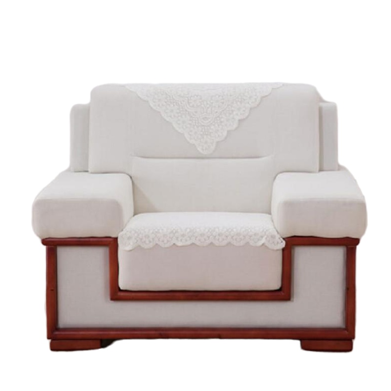 逐鹿中原接待沙发(布沙发)单人位沙发加茶几AY0657