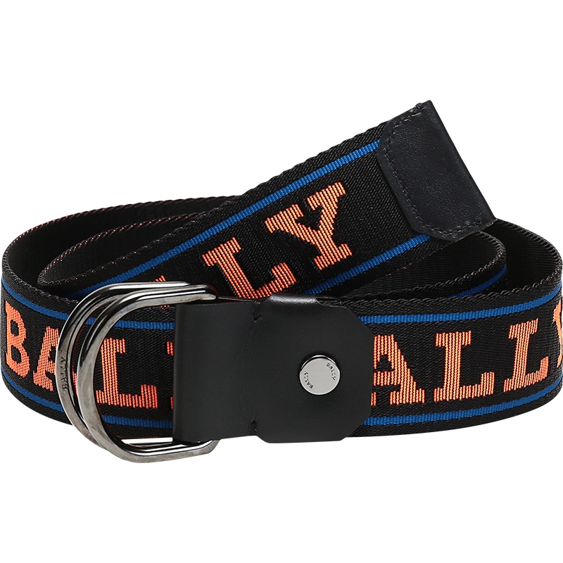 BALLY 巴利 男士织物双环扣式腰带皮带 COPPER 40 M SL