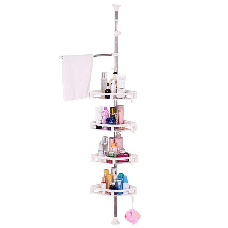 宝优妮 卫生间置物架免打孔洗漱台整理架厕所洗手台面三角架多层浴室转角置物架 DQ1524
