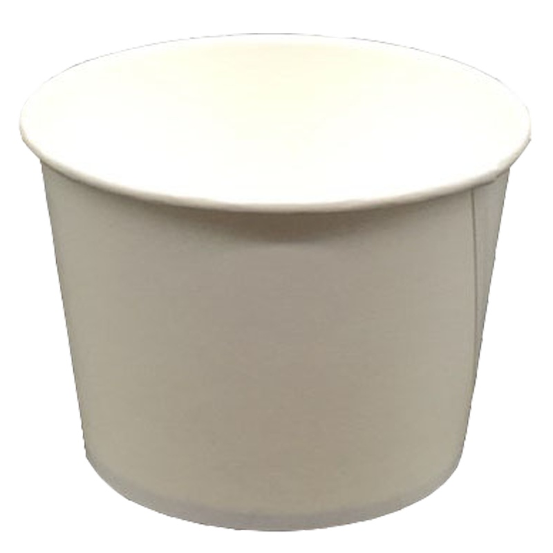 汇恒鼎加厚白碗50个/包 一次性餐具圆形大纸碗420ml 原浆纸碗一次性碗 （多种规格可选）