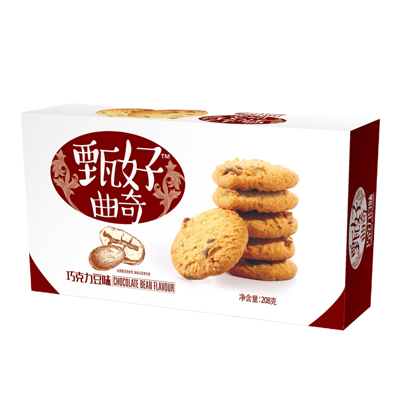 达利园好吃点 甄好曲奇巧克力豆味208g