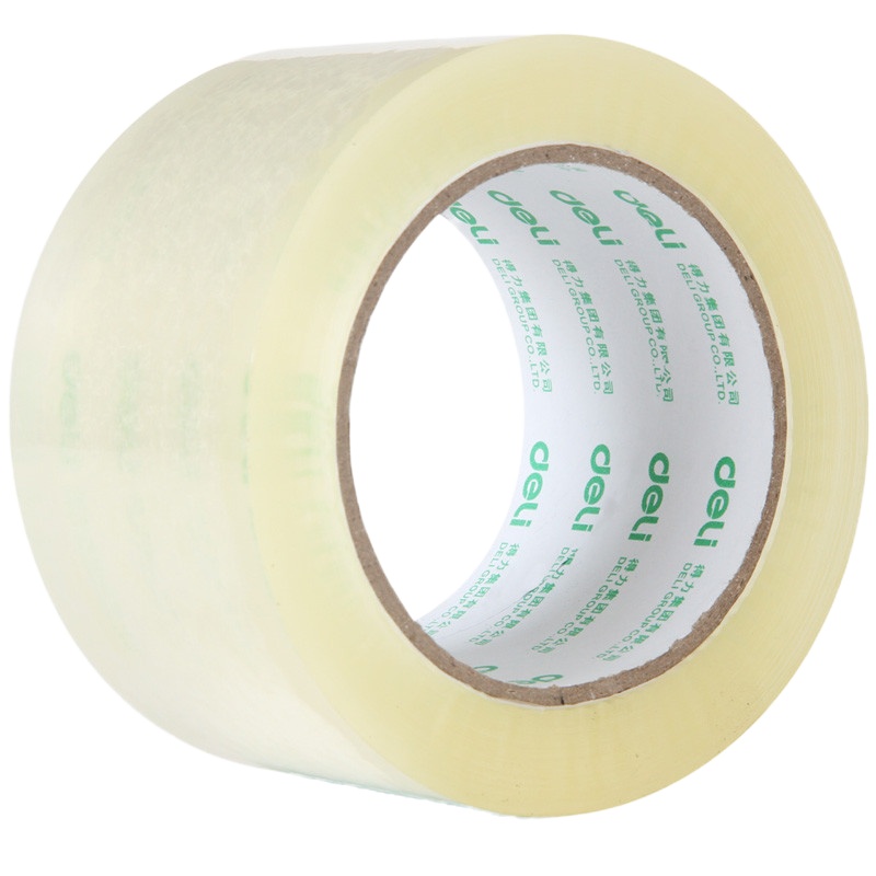 得力(deli)30205透明封箱胶带 6卷装 封箱器胶带 封箱胶带 胶布 胶布胶纸封箱器胶带打包胶带 透明胶卷 宽胶带