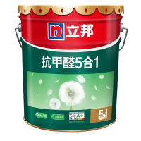立邦漆 抗甲醛净味五合一乳胶漆 白色内墙面漆水漆油漆涂料18L