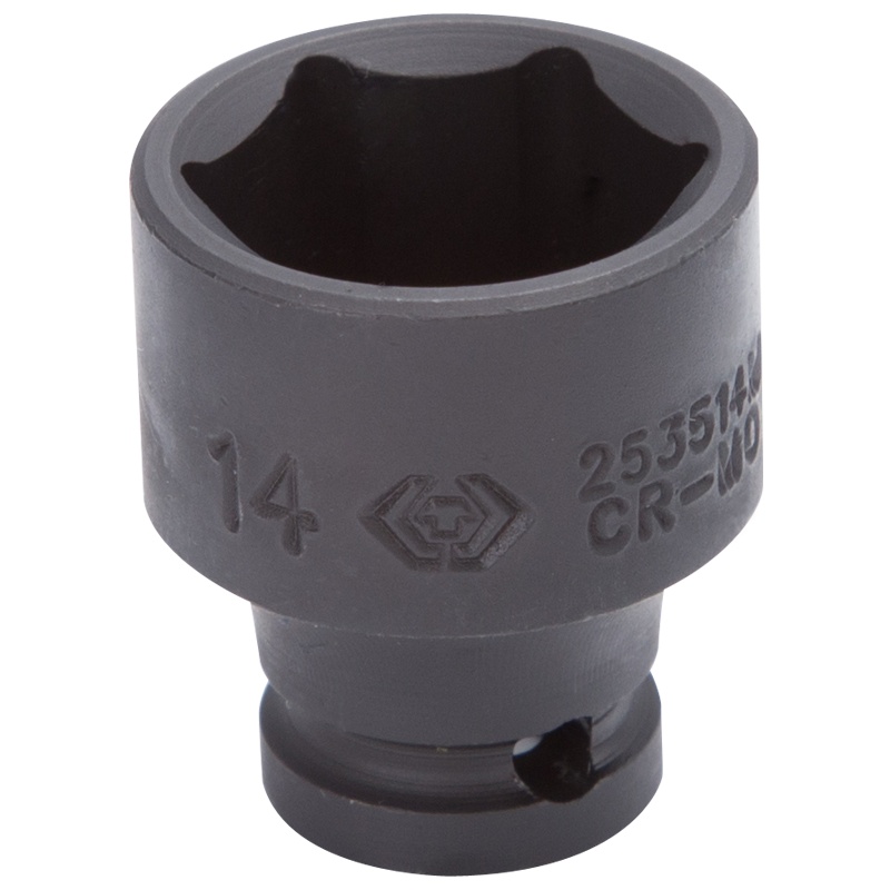 藍帶 1/4"DR.气动标准六角套筒 253514M