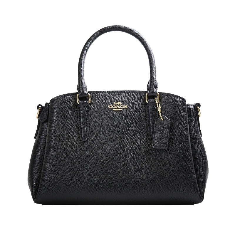 蔻驰(COACH) 女士经典黑色戴妃包单肩手提斜跨包