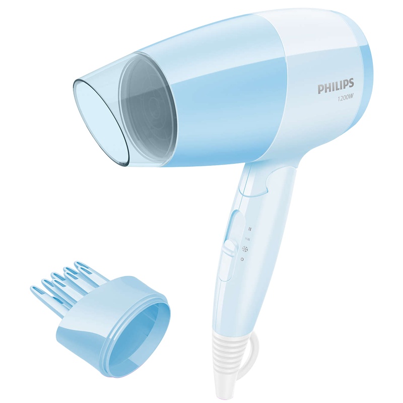 飞利浦电吹风机BHC016可折叠三档可控美发恒温护发吹风筒正品