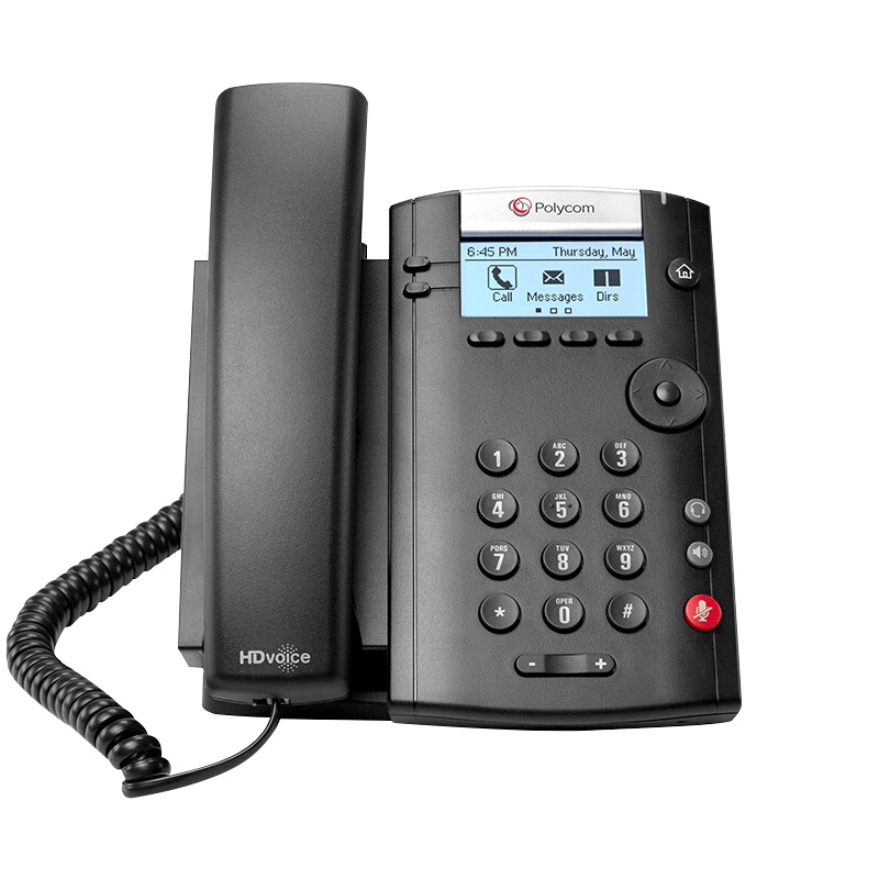 宝利通(POLYCOM)VVX201会议电话机座机 音视频会议系统终端全向麦克风八爪鱼会议IP电话