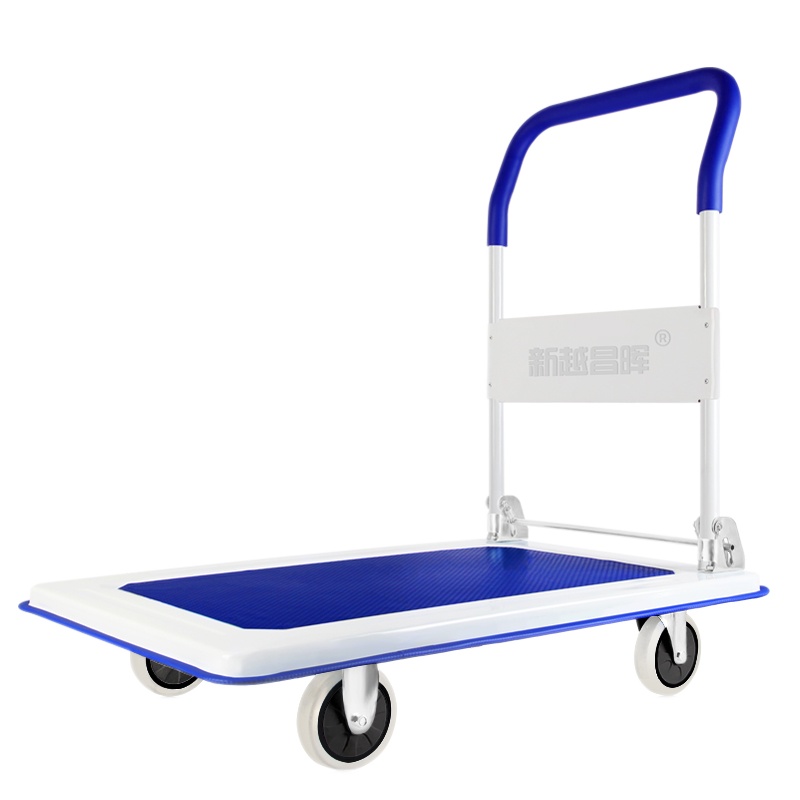 新越昌晖平板车小推车手推车拉货车搬运车小拖车轻音钢板车折叠手拉车60*90cm承重约1000斤 MND123