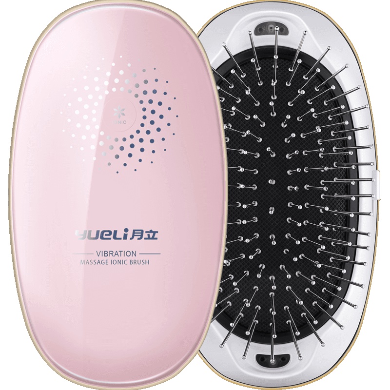月立(YUELI)负离子梳HIC-201W负离子1200万按摩不伤发造型便携直发梳干湿两用自动断电保护齿梳分发